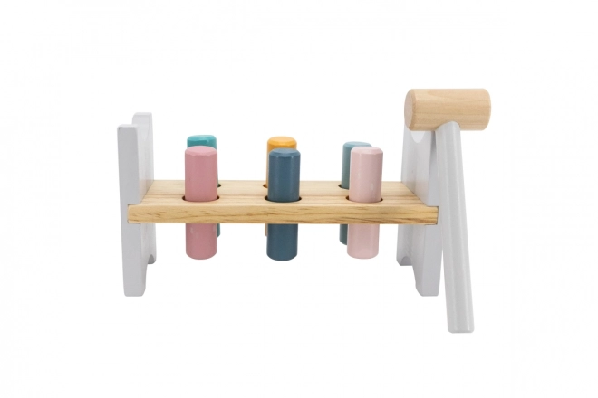 VIGA PolarB Houten bank met hamertje – Montessori speelgoed