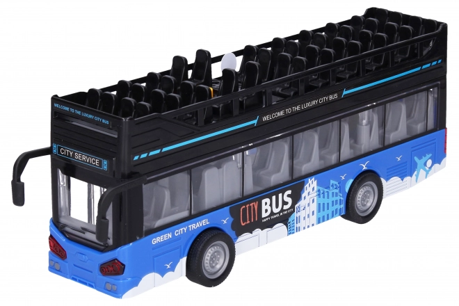 Dubbeldekker sightseeing bus met effecten 28 cm