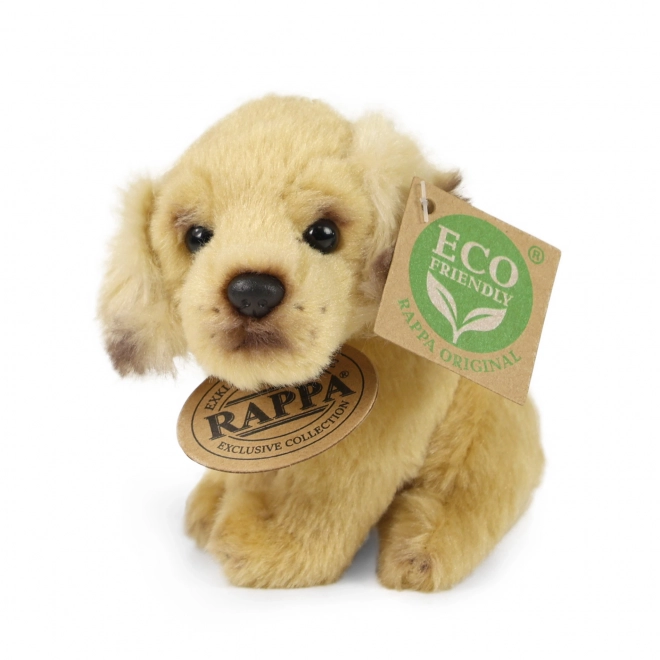 Pluchen hond met ecologische vulling 11 cm