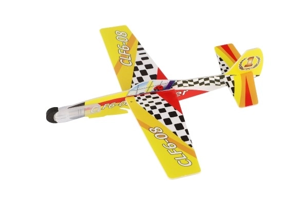 Gooi vliegtuig van schuim 18cm mix soorten in zak