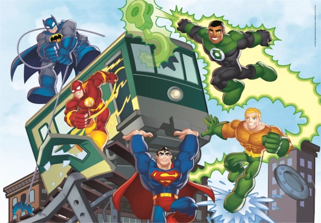 Puzzel DC Super Friends 4 in 1 voor kinderen