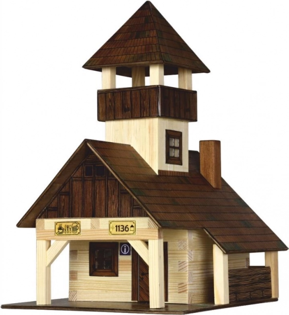 Toeristenhut van houten bouwpakket