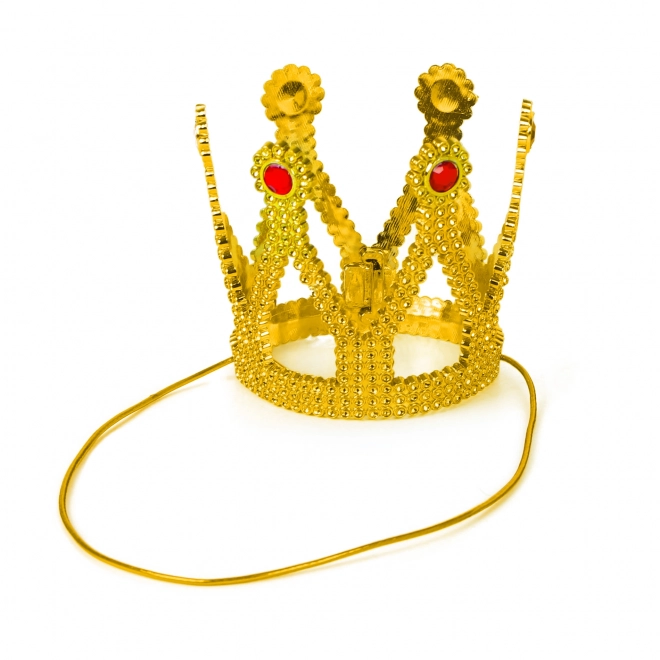 Gouden kroon met steentjes voor prinsessen en koninginnen