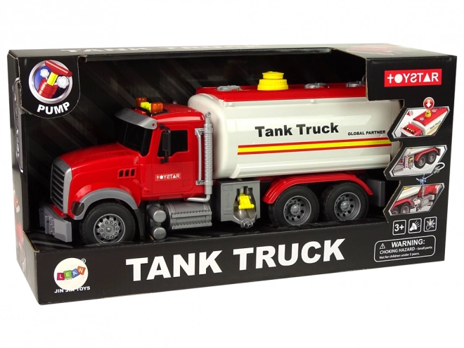 Witte tankwagen Geluiden Lichten