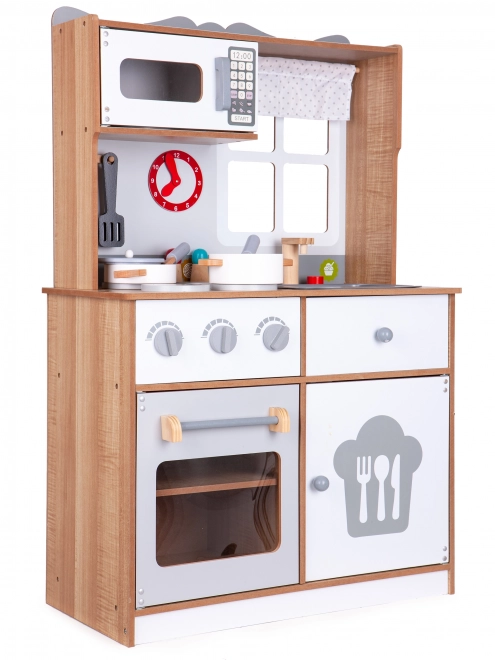 Houten kinderkeuken met accessoires Ecotoys