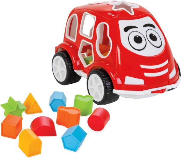 Insteekspel rood autootje