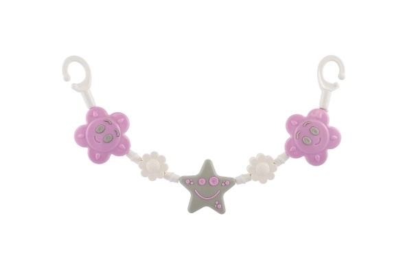 Gekleurde kinderwagenketting 43 cm