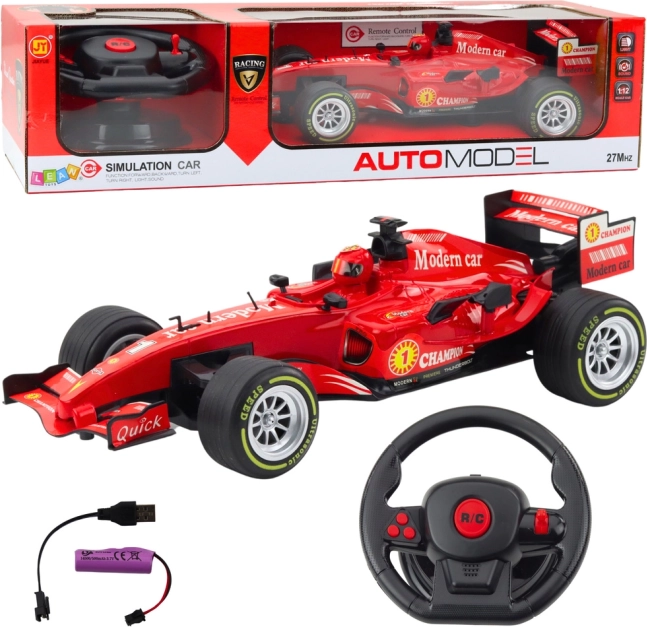 RC-raceauto 1:12 rood