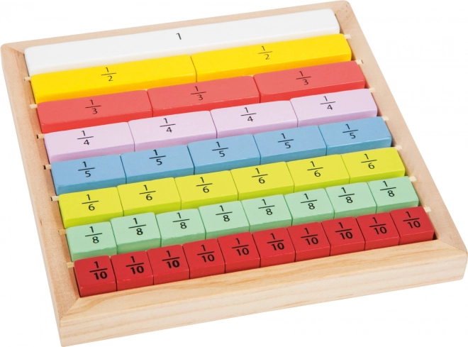 Small Foot Educatieve kleurrijke breukentabel