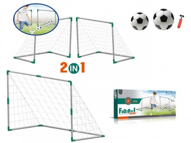 Voetbalset 2-in-1 met doel