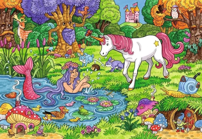 Ravensburger puzzel Magisch bos 2x24 stukken