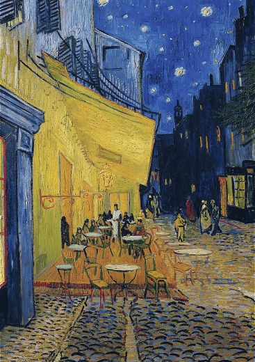 Puzzle Art Collection – nachtelijke caféterras 1000 stukjes