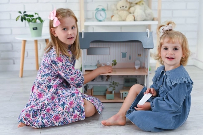 Grote gezellige poppenhuis