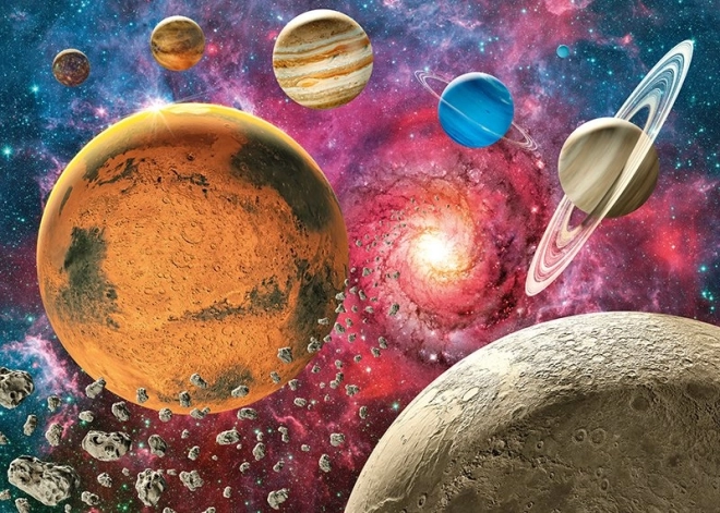 CHERRY PAZZI puzzel ruimte boven de maan horizon – 1000 stukjes