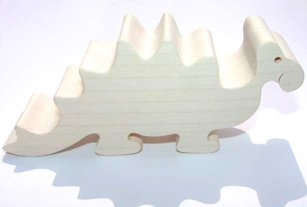 Houten diertje stegosaurus