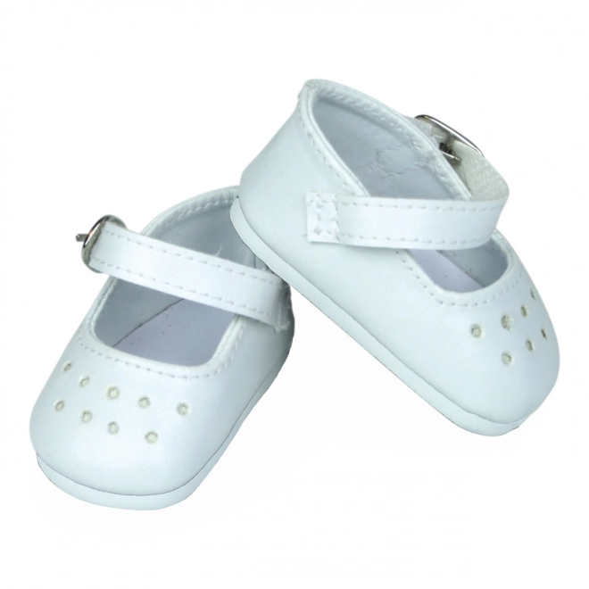 Petitcollin Witte Schoentjes (voor pop van 27 cm)