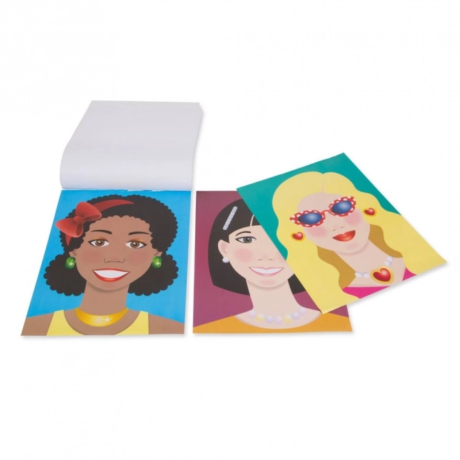 Stickervel set voor meisjes - Gezichten