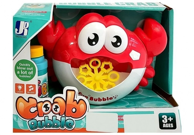Zeepbelmassa Machine Krab Rood