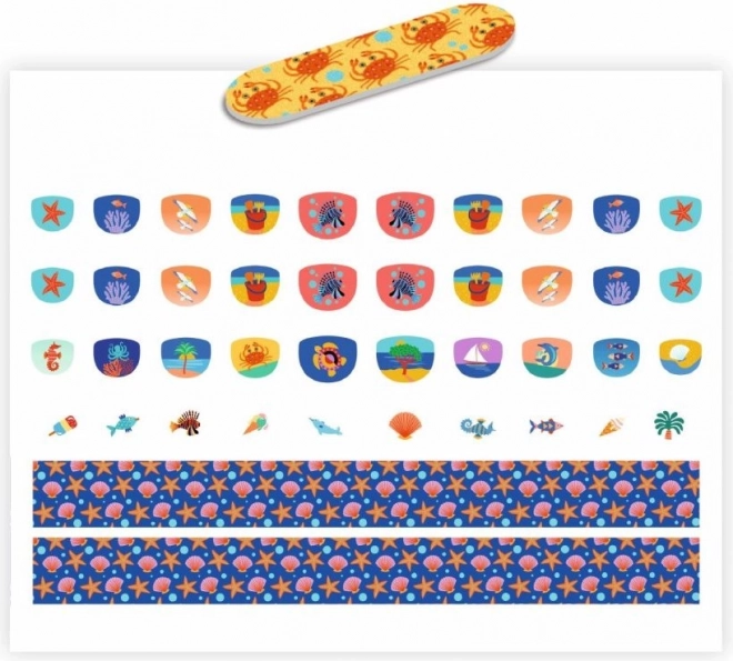 Nagelstickers voor kinderen Middellandse Zee