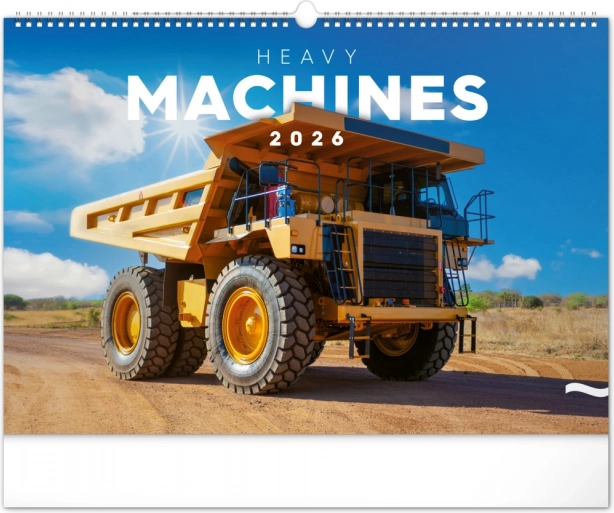 Wandkalender Bouwmachines 2026