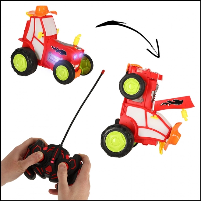 Springende speelgoedtractor met afstandsbediening