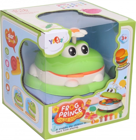 Klei – kikker 15 cm vormenset met vormpjes en boetseerklei