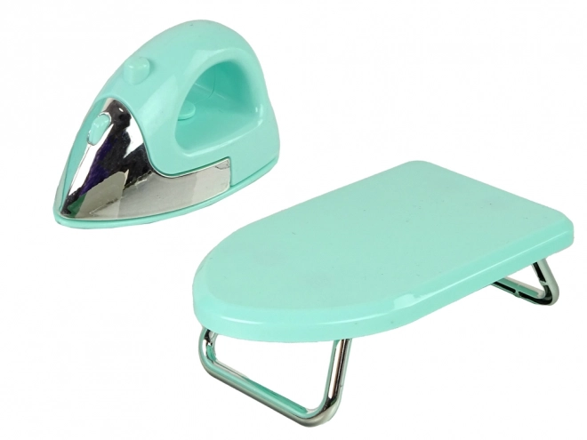 Grote set - wasmachine, wasmand, strijkplank