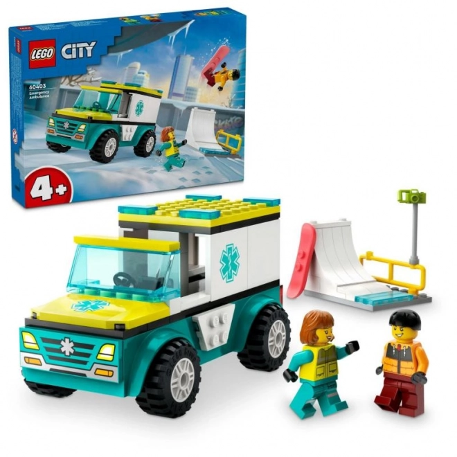 LEGO1 City 60403 Ambulance en Snowboarder