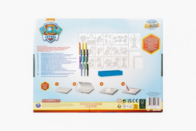 Schilderkit met spray-pennen Paw Patrol
