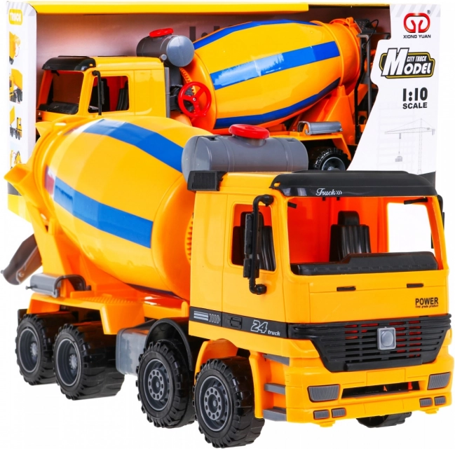 Betonmixer voor kinderen 3+ Realistisch model 1:10 + bewegende onderdelen + draaibare trommel