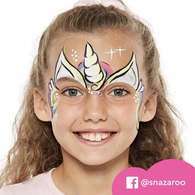 Set van Snazaroo kleuren voor gezicht en lichaam met sjablonen Eenhoorns en Vlinders