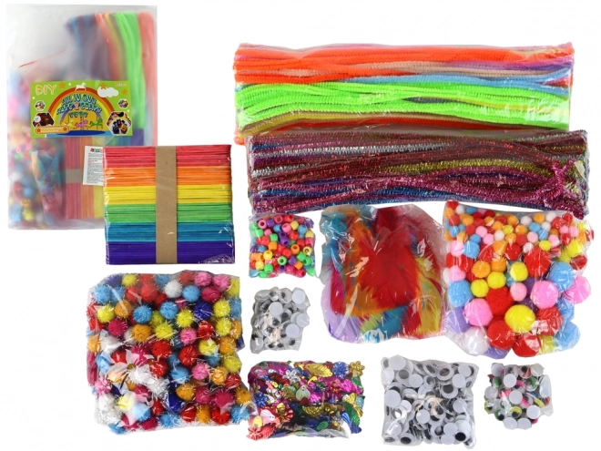 Creatieve knutselset in doe-het-zelf tas +1200 El