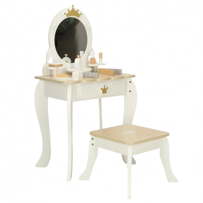 Houten kaptafel voor meisjes Bella met accessoires