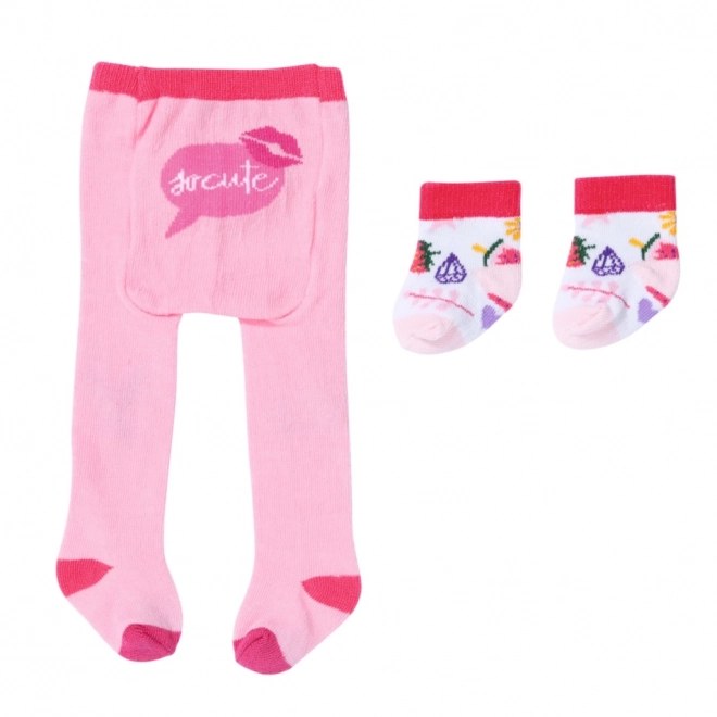 BABY born Panty's en sokken, 2 soorten, 43 cm