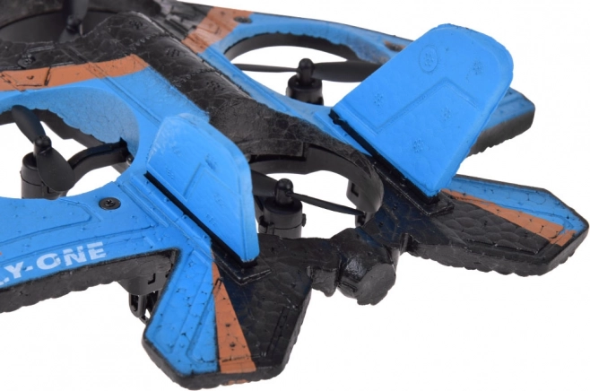 Quadcopter drone met afstandsbediening en LED-lampen