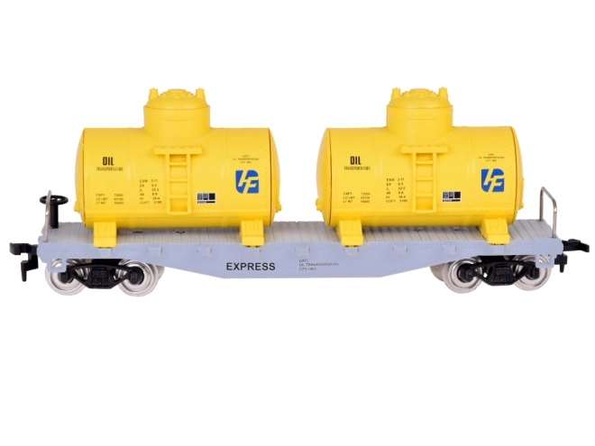 Elektrische set met besturingseenheid en goederentrein