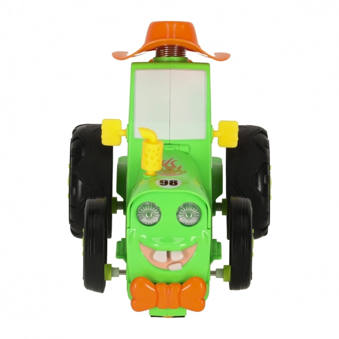Groene springende dansende tractor op afstandsbediening