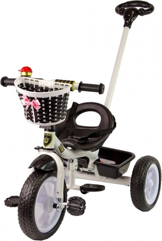 Kinderdriewieler zwart met EVA-wielen