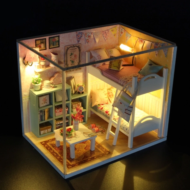 Negen miniatuur huisjesmodel Cherylin kamer