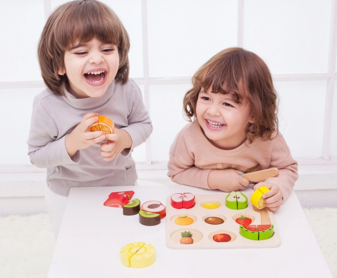 Klassiek Wereld Houten Fruitset voor Snijden Montessori Speelgoed