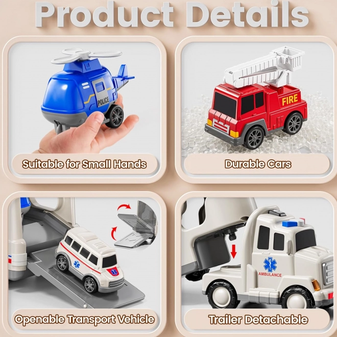 Woopie reddingsset met afsleepwagen en 5 auto's