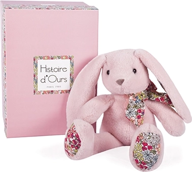 Pluchen roze konijntje 25 cm - Histoire d'Ours