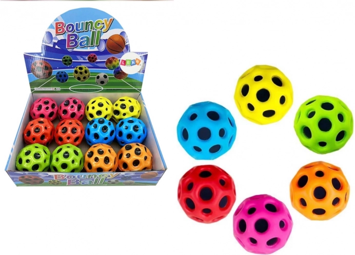 Lichtgevende bal met kuiltjes 6 cm