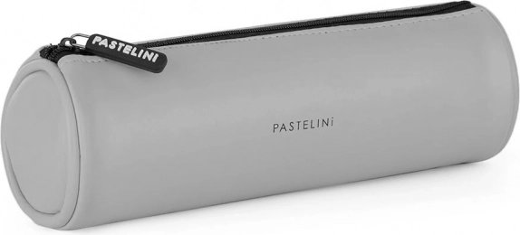 Rond etui PASTELINI van PU, grijs