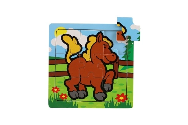 Mini puzzel Mijn eerste dieren - 9 stukjes