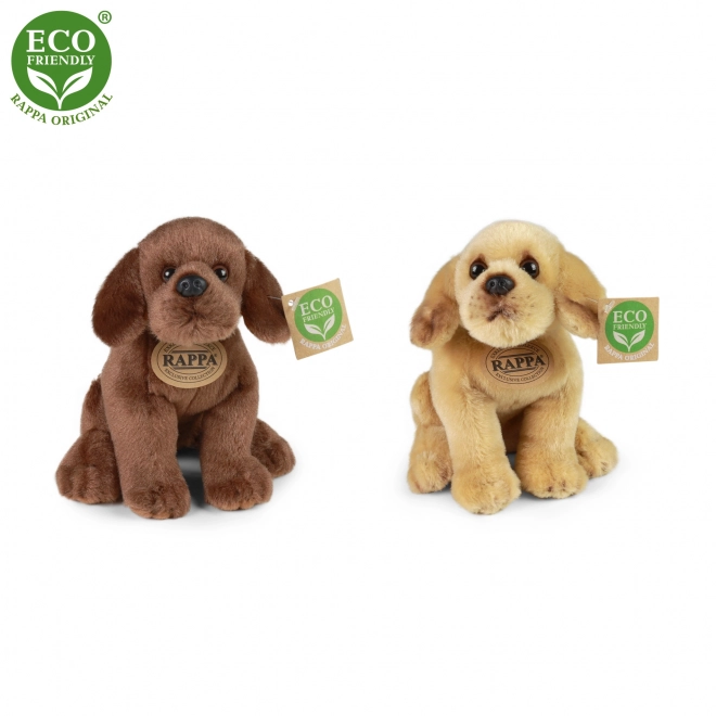 Pluchen labrador hond zittend 20 cm MILIEUVRIENDELIJK