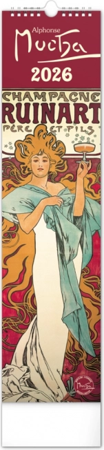 Muurkalender Alfons Mucha 2026