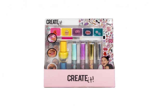 Make-up set Creat it Metaalachtig