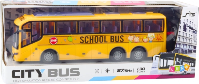 Racende gele schoolbus RC 1:30 met afstandsbediening