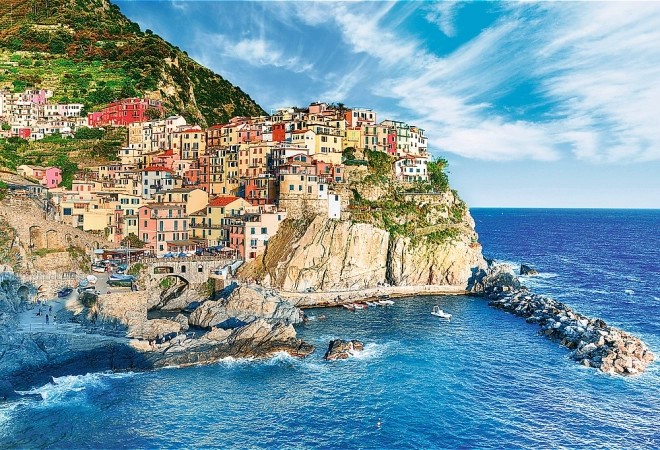 Puzzelset Manarola, Ligurië, Italië 1500 stukjes met lijm